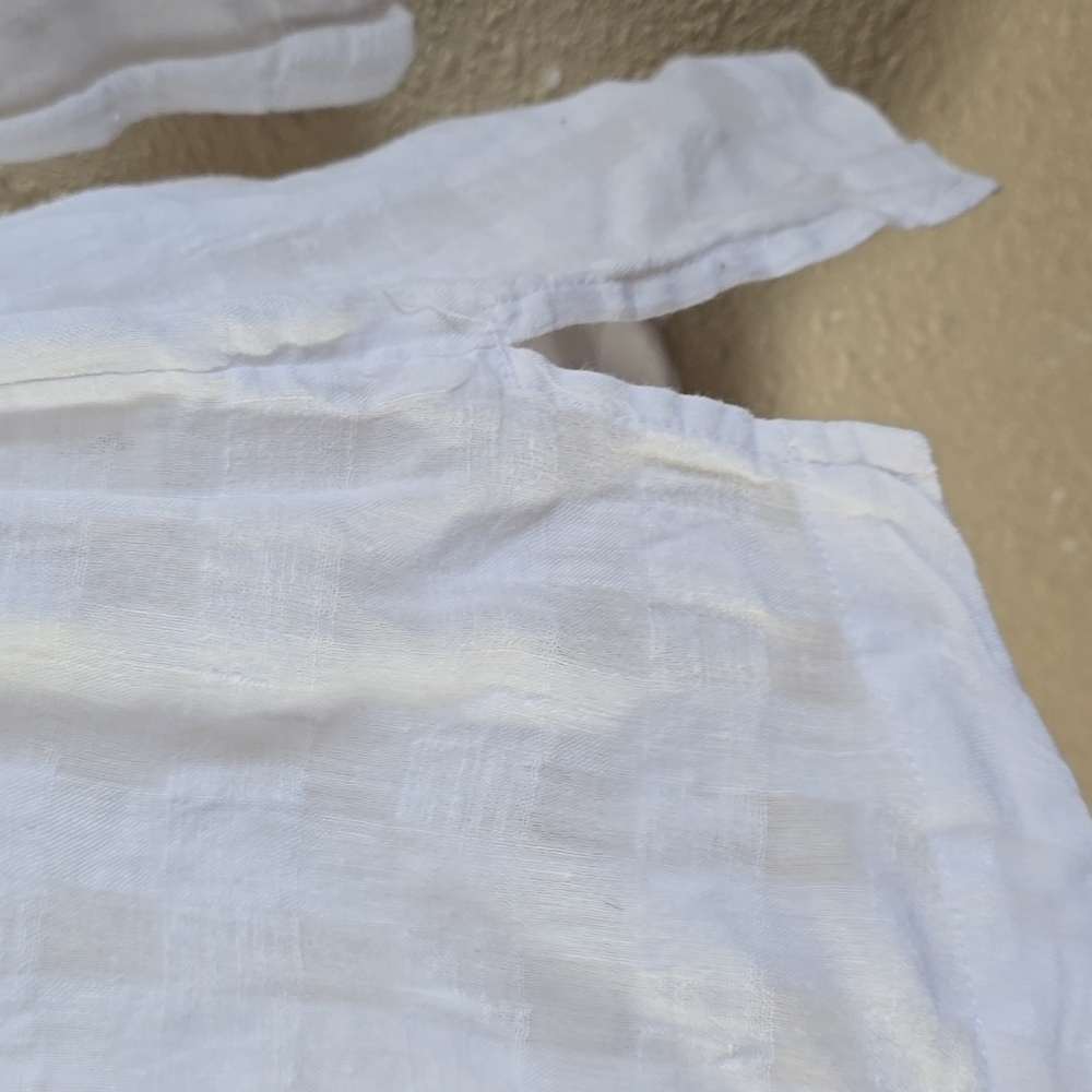 J. Jill White Linen Button-Up Blouse - Picture 4 of 7